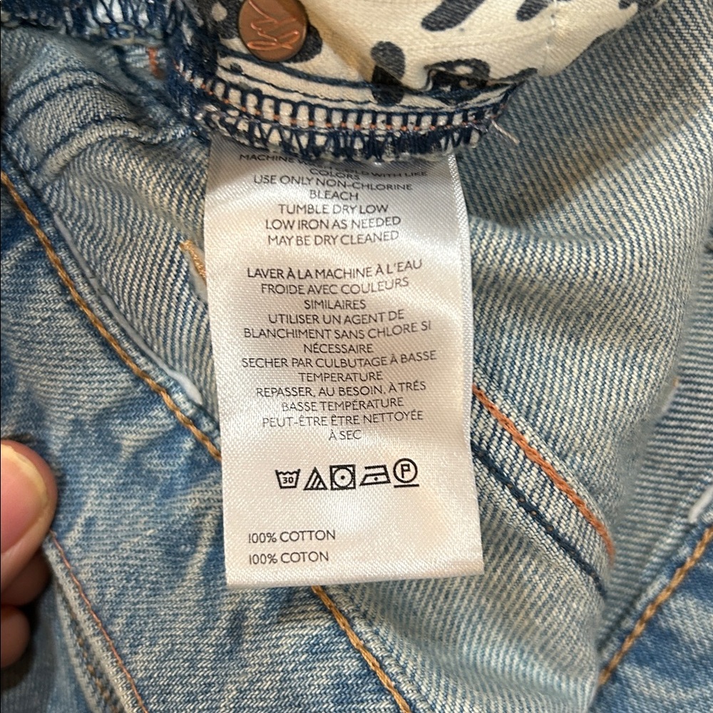 We The Free Sky Blue Wide Leg Jeans - Picture 11 of 14